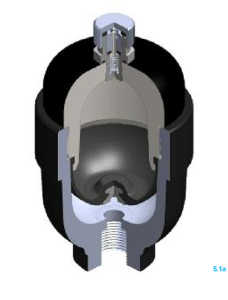 Screwed Diaphragm Accumulators type AM